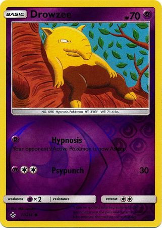 <transcy>Pokemon Card Unbroken Bonds 71/214 071/214 Drowzee Common Reverse Holo</transcy>