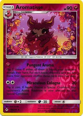 Pokemon Card Unbroken Bonds 142/214 Aromatisse Rare Reverse Holo