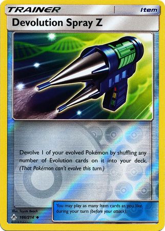 <transcy>Pokemon Card Unbroken Bonds 166/214 Devolution Spray Z Gegenstand Gelegentlich Reverse Holo</transcy>