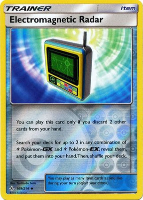 Pokemon Card Unbroken Bonds 169/214 Electromagnetic Radar Item Uncommon Reverse Holo