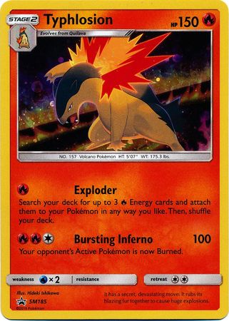 Pokemon Card SM Black Star Promos SM185 Typhlosion