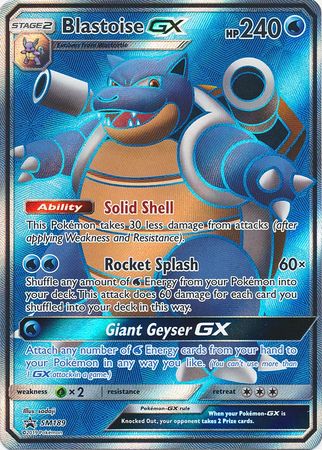 <transcy>Pokemon Karte SM Black Star Promos SM189 Blastoise GX</transcy>