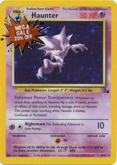 <transcy>Pokemon Card Fossil Set Unlimited 6/62 Haunter Holo Sjældent SPILT</transcy>