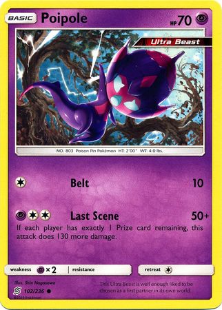 Pokemon Card Unified Minds 102/236 Poipole Common