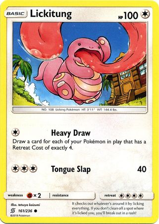 <transcy>بطاقة بوكيمون Unified Minds 161/236 Lickitung Common</transcy>