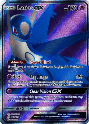 Pokemon Card Unified Minds 223/236 Latios GX Full Art