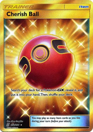 Pokemon Card Unified Minds 250/236 Cherish Ball Item Secret Rare