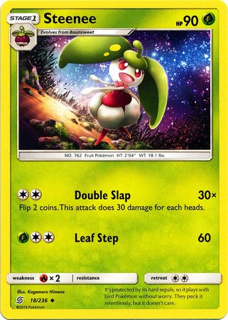 Pokemon Card Unified Minds 018/236 18/236 Steenee Uncommon