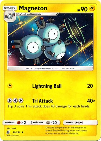 <transcy>Pokemon Card Unified Minds 059/236 59/236 Magneton Gelegentlich</transcy>