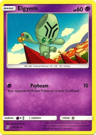 <transcy>Pokemon Card Unified Minds 090/236 90/236 Elgyem Gelegentlich</transcy>