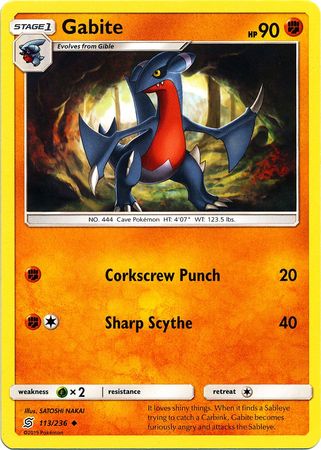 <transcy>Pokemon Card Unified Minds 113/236 غابيت غير شائع</transcy>