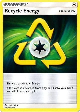 <transcy>Pokemon Card Unified Minds 212/236 Energie recyceln Gelegentlich</transcy>