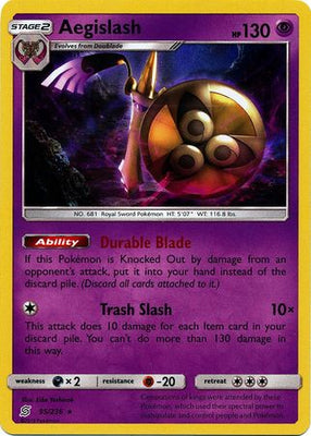 <transcy>Pokemon Card Unified Minds 095/236 95/236 Aegislash Holo Selten</transcy>