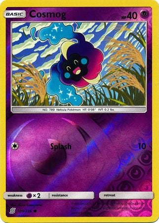 <transcy>Pokemon Card Unified Minds 100/236 Cosmog Reverse Holo Common</transcy>