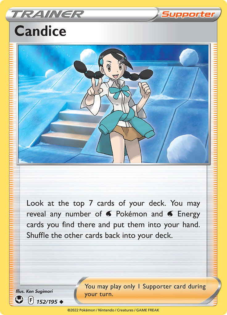 Pokemon Card Silver Tempest 152/195 Candice Supporter Uncommon *MINT*