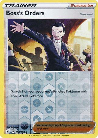 (S) 154/192 Boss's Orders Rebel Clash (RCL) Rare Reverse Holo