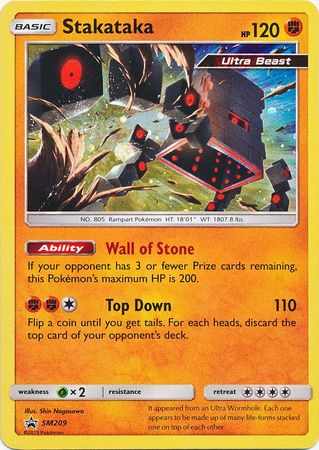 <transcy>Pokemon Card SM Black Star Promos SM209 Stakataka</transcy>