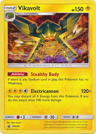 Pokemon Card SM Black Star Promos SM208 Vikavolt