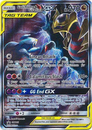 <transcy>Pokemon Card SM Black Star Promos SM193 Garchomp &amp; Giratina Tag Team GX</transcy>