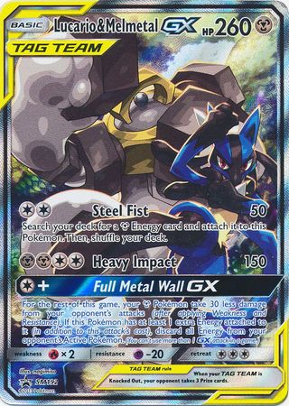 <transcy>Pokemon Card SM Black Star Promos SM192 Lucario &amp; Melmetal Tag Team GX</transcy>
