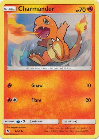 Pokemon Card Hidden Fates 7/68 Charmander Common