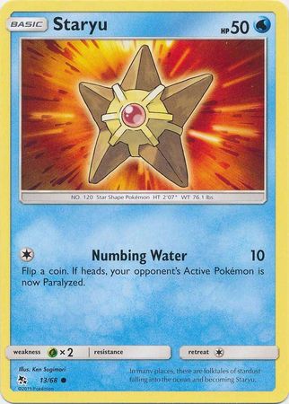 Pokemon Card Hidden Fates 13/68 Staryu Common