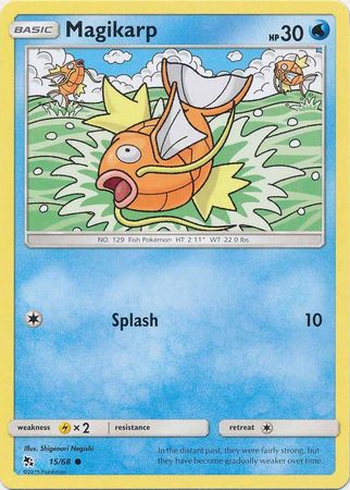 <transcy>Pokemon Card Hidden Fates 15/68 Magikarp Common</transcy>