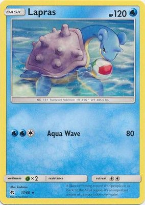 Pokemon Card Hidden Fates 17/68 Lapras Rare