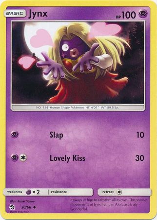 Pokemon Card Hidden Fates 30/68 Jynx Uncommon