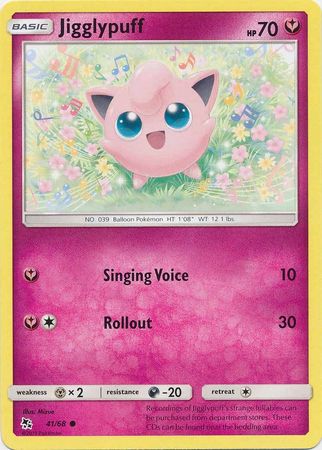 Pokemon Card Hidden Fates 41/68 Jigglypuff Common