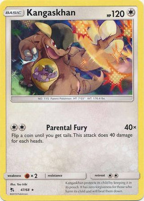 Pokemon Card Hidden Fates 47/68 Kangaskhan Rare