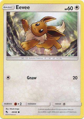 <transcy>Versteckte Schicksale der Pokemon-Karte 49/68 Eevee Common</transcy>