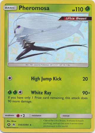 (S) Pokemon Card Hidden Fates SV5/SV94 Pheromosa Shiny Rare