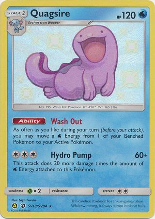 <transcy>Pokemon Card Hidden Fates SV10 / SV94 Quagsire Shiny Rare</transcy>