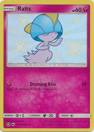 Pokemon Card Hidden Fates SV34/SV94 Ralts Shiny Rare