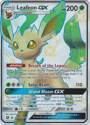 Pokemon Card Hidden Fates SV46/SV94 Leafeon GX Ultra Rare