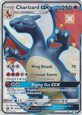 Pokemon Card Hidden Fates SV49/SV94 Charizard GX Ultra Shiny Rare