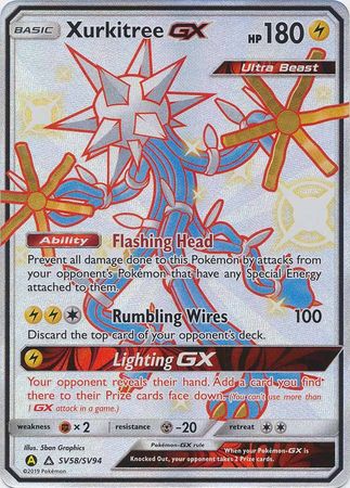 Pokemon Card Hidden Fates SV58/SV94 Xurkitree GX Ultra Rare