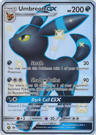 (S) Pokemon Card Hidden Fates SV69/SV94 Umbreon GX Ultra Rare