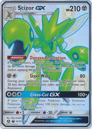 Pokemon Card Hidden Fates SV72/SV94 Scizor GX Ultra Rare