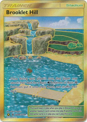 Pokemon Card Hidden Fates SV88/SV94 Brooklet Hill Stadium Secret Rare