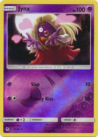 Pokemon Card Hidden Fates 30/68 Jynx Uncommon Reverse Holo