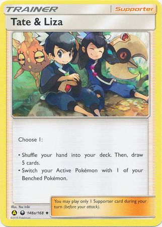 Pokemon Card 148a/168 Tate & Liza Supporter Uncommon