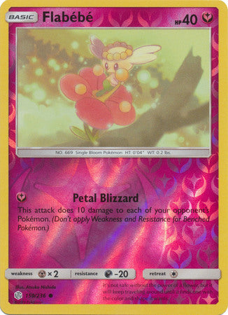 <transcy>Pokemon Card Cosmic Eclipse 150/236 Flabébé Reverse Holo Common</transcy>