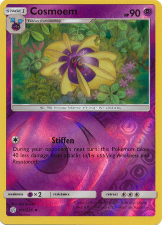 Pokemon Card Cosmic Eclipse 101/236 Cosmoem Reverse Holo Uncommon