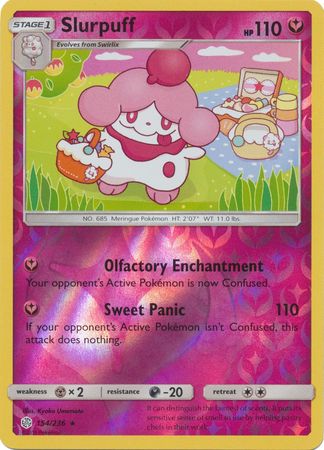 <transcy>Pokemon Card Cosmic Eclipse 154/236 Slurpuff Reverse Holo Selten</transcy>