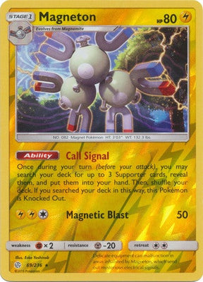 Pokemon Card Cosmic Eclipse 069/236 69/236 Magneton Reverse Holo Rare
