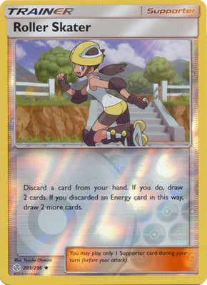 Pokemon Card Cosmic Eclipse 203/236 Roller Skater Supporter Reverse Holo Uncommon