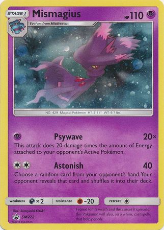 Pokemon Card SM Black Star Promos SM222 Mismagius