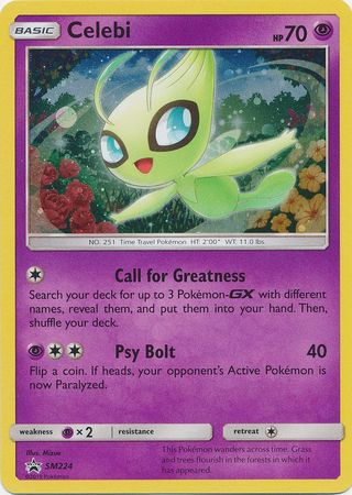Pokemon Card SM Black Star Promos SM224 Celebi